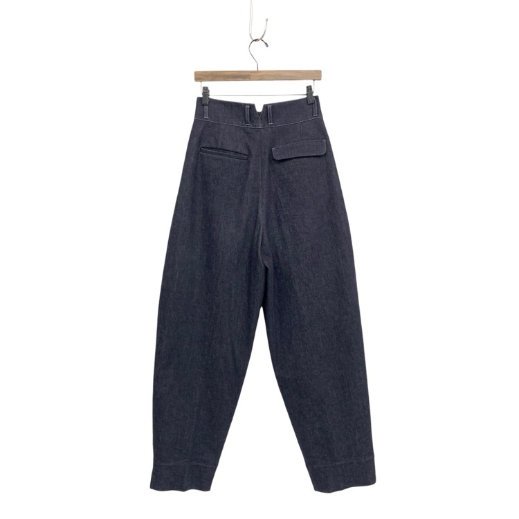 deres デレス first denim pants ハイウエストタックデニムパンツ インディゴ 2 DER24SS-PT-001