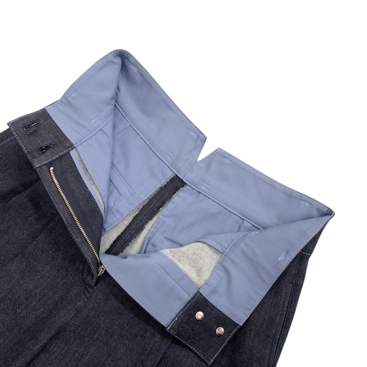 deres デレス first denim pants ハイウエストタックデニムパンツ インディゴ 2 DER24SS-PT-001