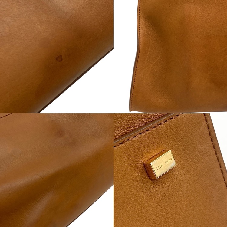 THE ROW ザ ロウ SOFT MARGAUX 15 ソフトマルゴー トートバッグ タン W1255 L72