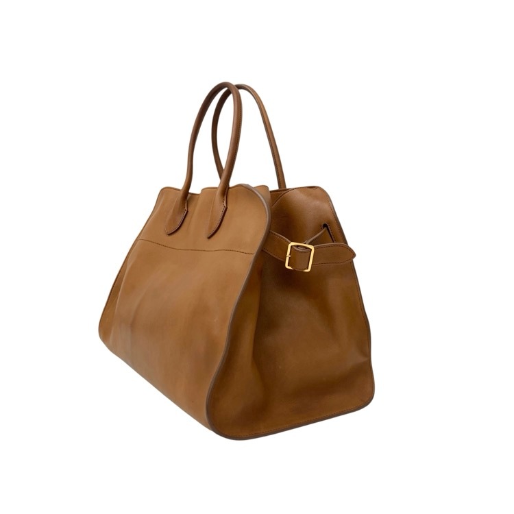 THE ROW ザ ロウ SOFT MARGAUX 15 ソフトマルゴー トートバッグ タン W1255 L72