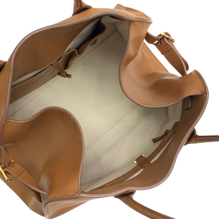 THE ROW ザ ロウ SOFT MARGAUX 15 ソフトマルゴー トートバッグ タン W1255 L72