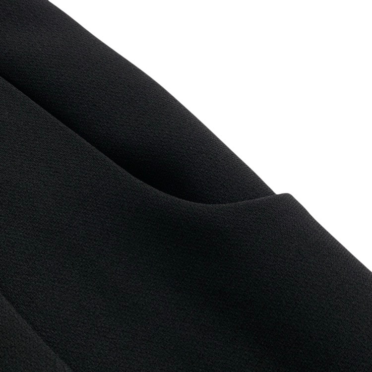 Mame Kurogouchi マメクロゴウチ Acetate Polyester High Waisted Trousers センタープレス パンツ ブラック 3 MM25FW-PT117