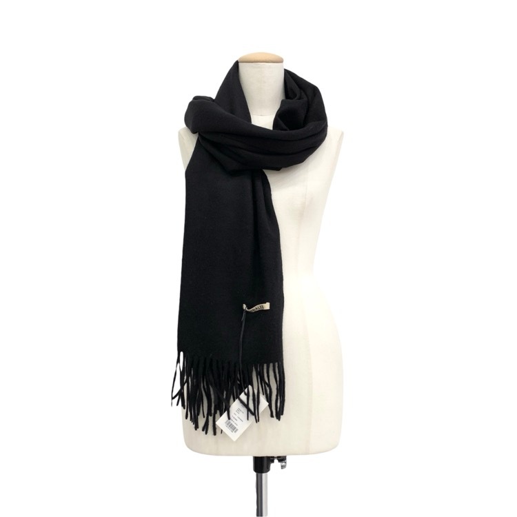 AURALEE オーラリー CASHMERE WIDE STOLE カシミヤ ストール ブラック