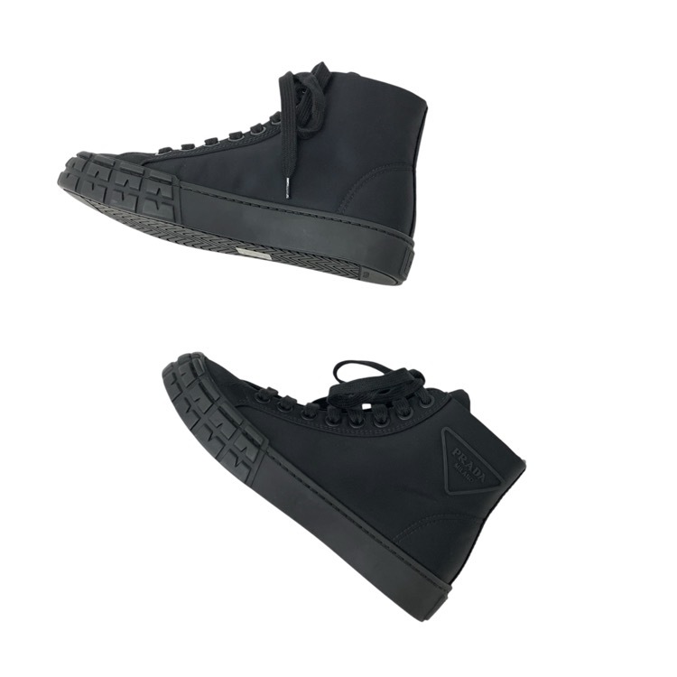 PRADA プラダ RE-NYLON ハイカット スニーカー ブラック 35.5 1T498M_1YFL_F0002_F_035