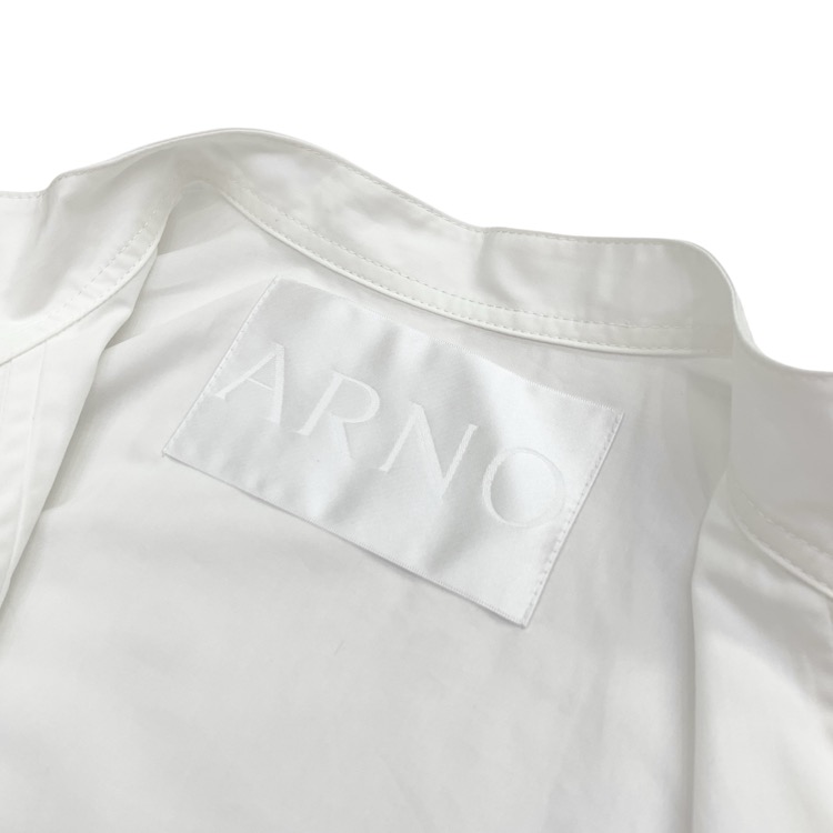 未使用品 2025SS ARNO アルノ HARUNOBUMURATA Vienna オーバーサイズノースリーブシャツ ブラウス ホワイト F armi-him07