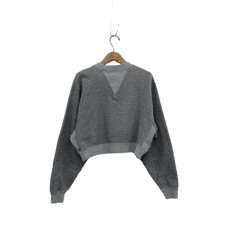 HYKE ハイク CROPPED SWEAT SHIRT クロップドスウェット カットソー グレー 1 12387