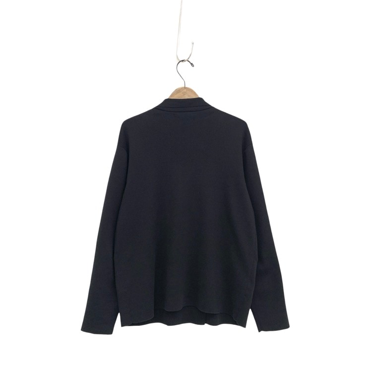 ebure エブール Cotton Silk knit Jacket シルクニットジャケット ネイビー 3710800283