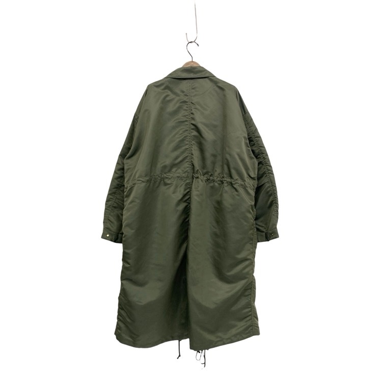 2026SS Mame Kurogouchi マメクロゴウチ Nylon Twill 3D Embroidery Mods Coat チューリップ刺繍ナイロンモッズコート カーキ 2 MM26SS-CO053