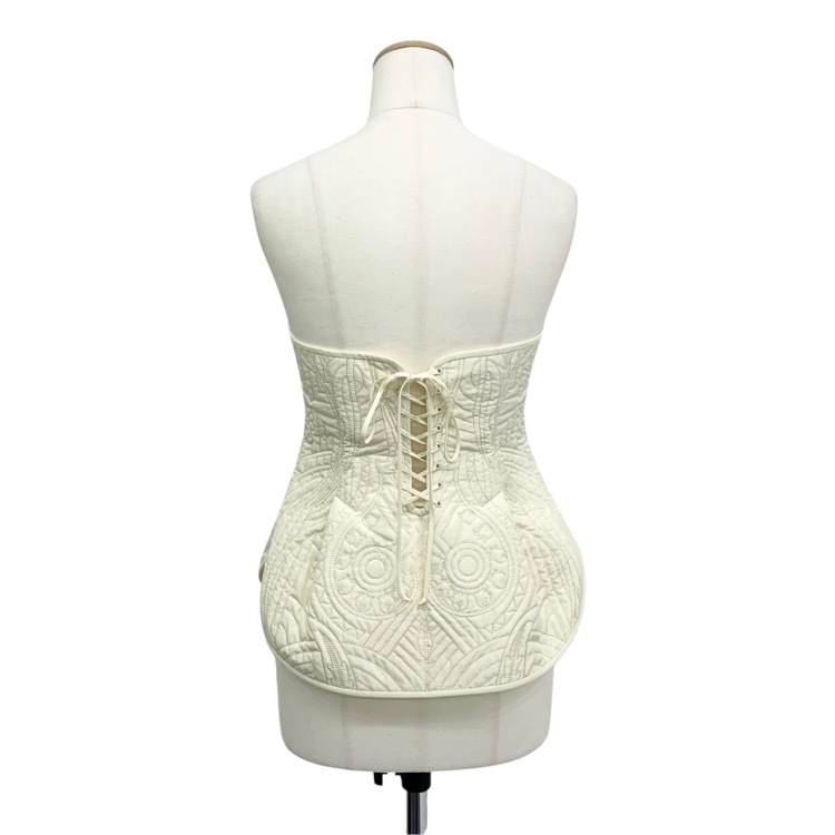 Mame Kurogouchi フローラルキルティングシルクビスチェ 2 希少 Mame Kurogouchi マメクロゴウチ Floral Quilted Silk Bustier シルク