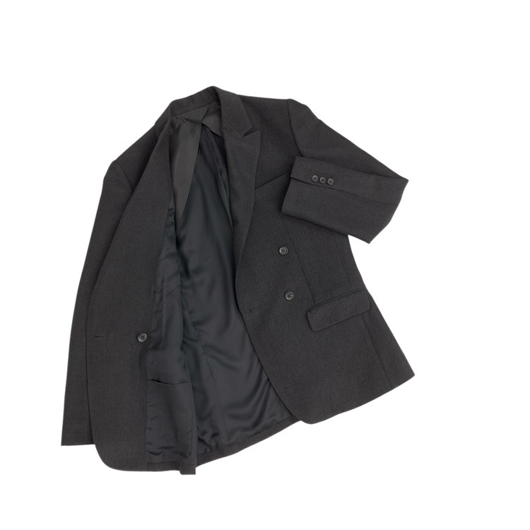 PHOTOCOPIEU フォトコピュー ジャケット JAMIE ウールシルク ブラック 38 222JMI