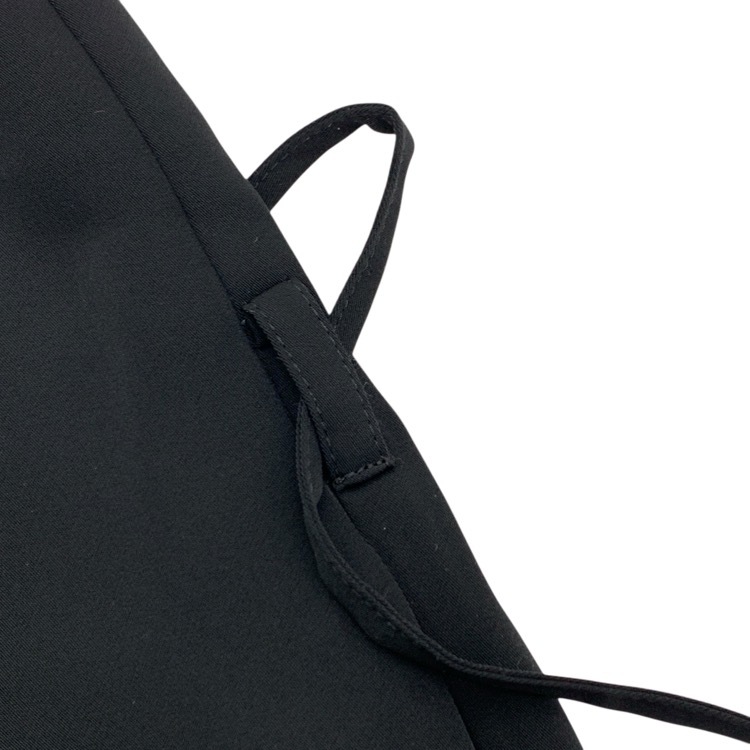 HYKE ハイク TWIST SATIN BALLOON SLEEVE DRESS バルーンスリーブドレス ワンピース ブラック 1 222-16139