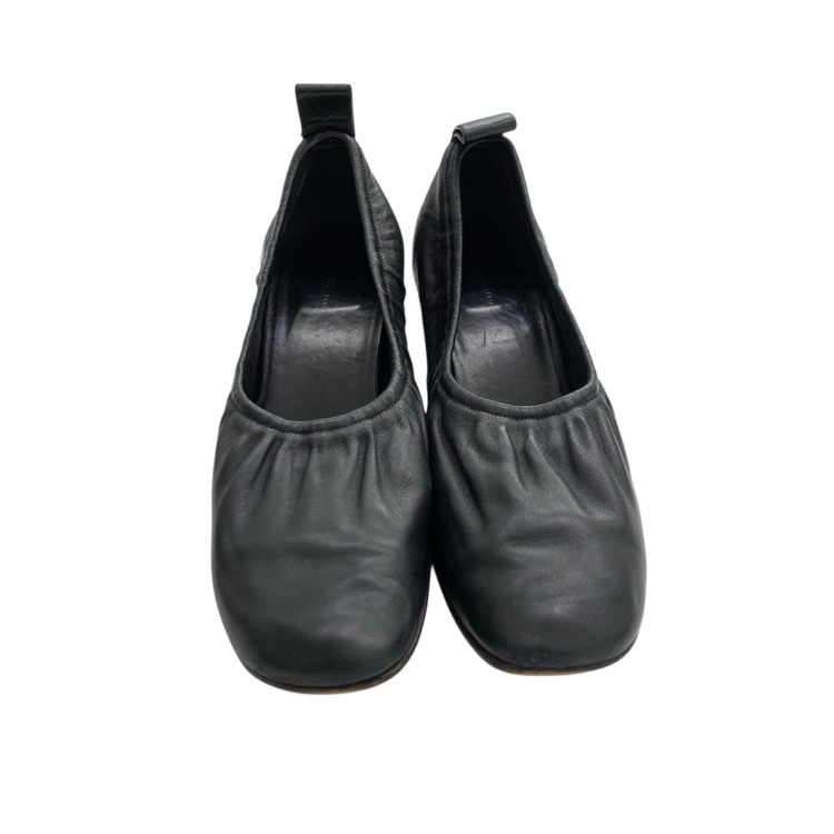 CELINE セリーヌ ソフトバレリーナ ナッパ ルクス フィービー期チャンキーヒールパンプス ブラック 37.5 319013ABSC.38NO.37.5
