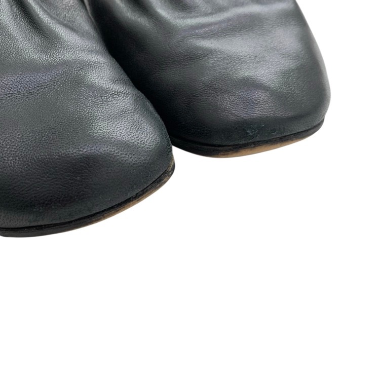 CELINE セリーヌ ソフトバレリーナ ナッパ ルクス フィービー期チャンキーヒールパンプス ブラック 37.5 319013ABSC.38NO.37.5