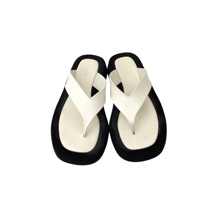 THE ROW ザロウ GINZA sandal サンダル ホワイト／ブラック 37 F1138L6525