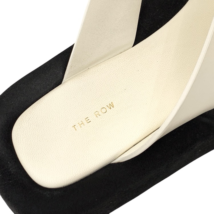 THE ROW ザロウ GINZA sandal サンダル ホワイト／ブラック 37 F1138L6525