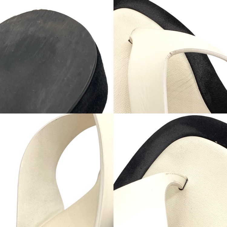 THE ROW ザロウ GINZA sandal サンダル ホワイト／ブラック 37 F1138L6525