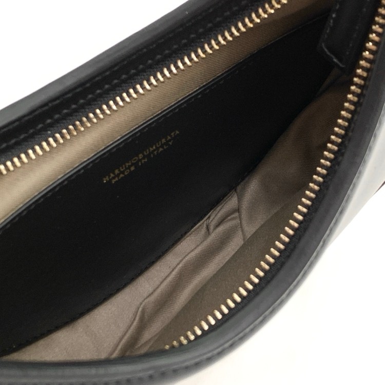 HARUNOBUMURATA ハルノブムラタ CONSTANTIN サークルバッグ レザー ショルダー ブラック HM24AW1115-ARZ02