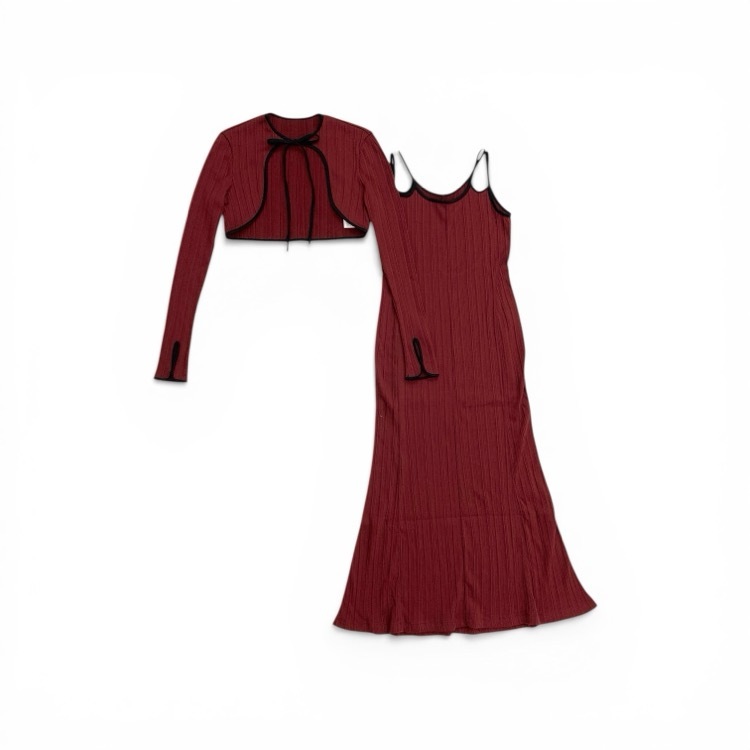 未使用品 2025AW Mame Kurogouchi マメクロゴウチ Random Ribbed Organic Cotton 2way Dress ランダムリブ2wayジャージードレスワンピース MM25FW-JS003