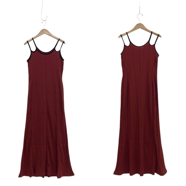 未使用品 2025AW Mame Kurogouchi マメクロゴウチ Random Ribbed Organic Cotton 2way Dress ランダムリブ2wayジャージードレスワンピース MM25FW-JS003