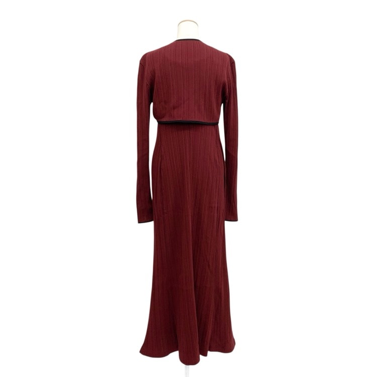 未使用品 2025AW Mame Kurogouchi マメクロゴウチ Random Ribbed Organic Cotton 2way Dress ランダムリブ2wayジャージードレスワンピース MM25FW-JS003