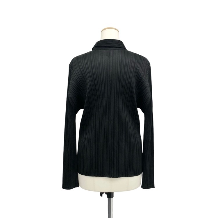 PLEATS PLEASE ISSEY MIYAKE プリーツプリーズ イッセイミヤケ ランダムプリーツシャツ ブラック 3 PP55-JJ102