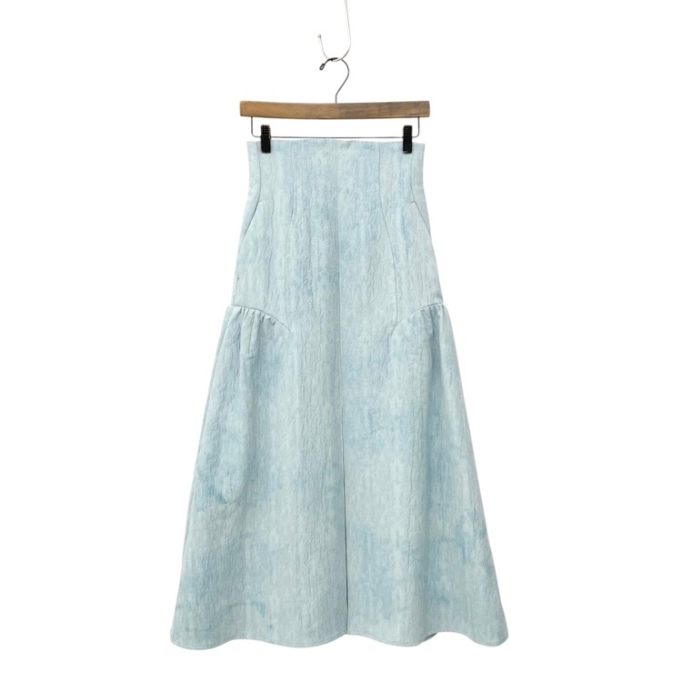 Mame Kurogouchi マメクロゴウチ Unlevel Dyeing Box Pleats Skirt