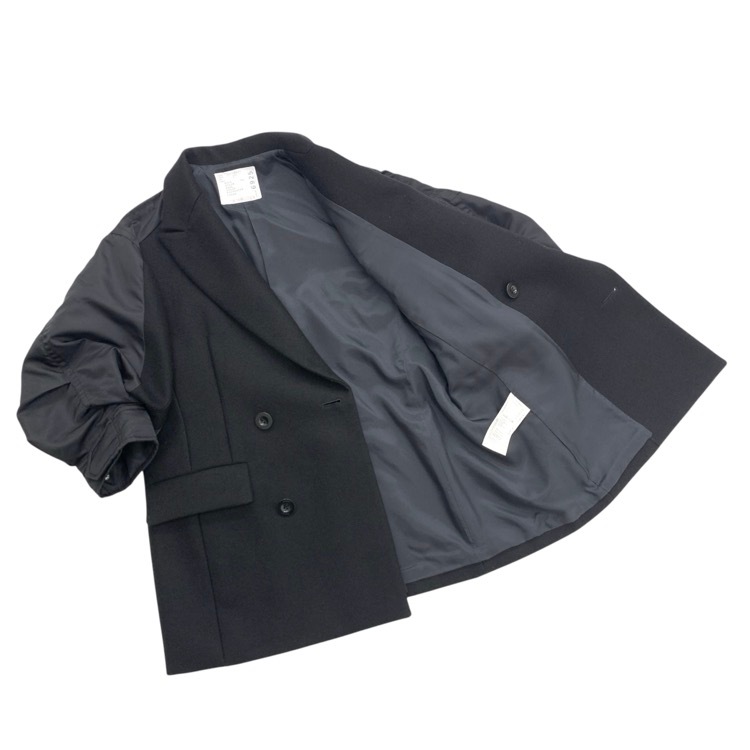 sacai サカイ Wool Melton x Nylon Twill Jacket ウールメルトン