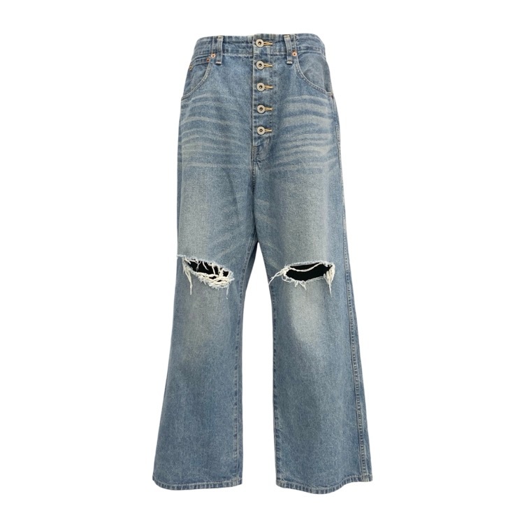 JUNYA WATANABE ジュンヤワタナベ ボタンフライ クラッシュデザイン