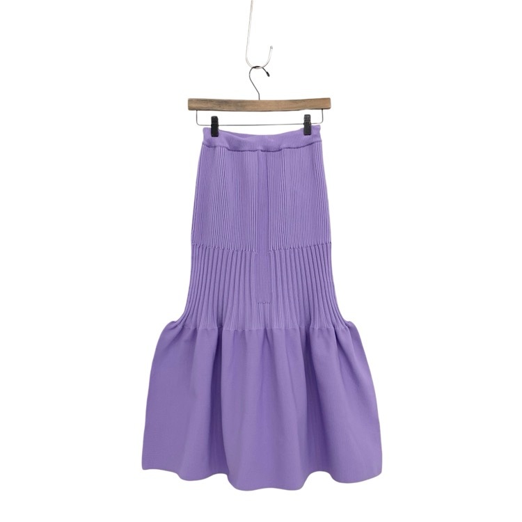 CFCL シーエフシーエル FLUTED SKIRT 2 フル―テッドスカート ラベンダー 1 CF004KG077