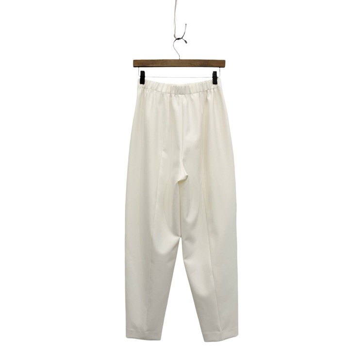 ENFOLD エンフォルド FRONT-CURVE PANTS フロントカーブパンツ ホワイト 36 300HA231-2090