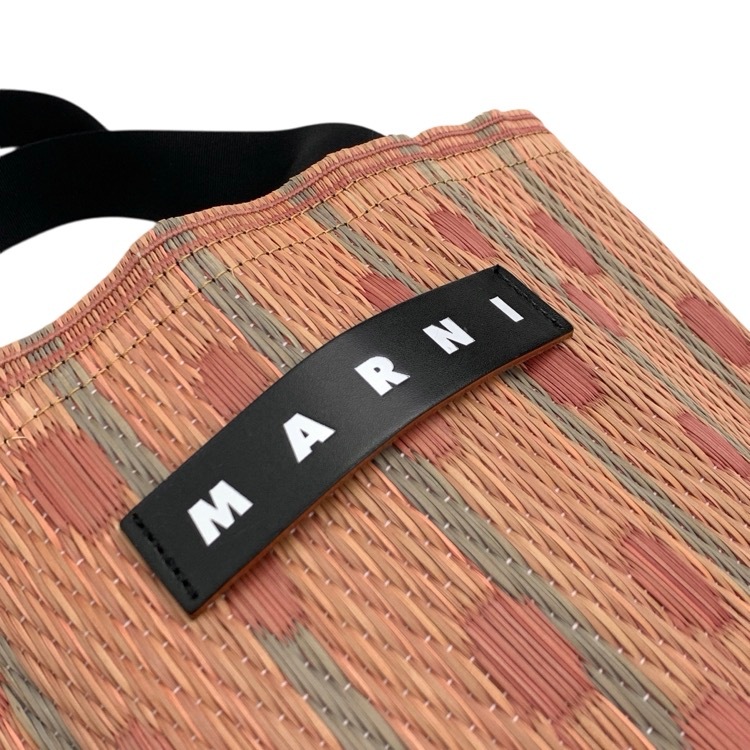 MARNI MARKET マルニ マーケット タタミバケットバッグ シンダーローズ F