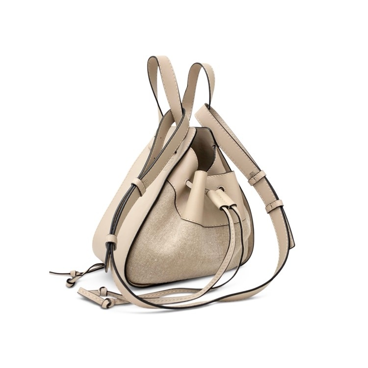 LOEWE ロエベ ハンモック カーフ・リネン ライトオーツ スモール