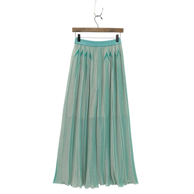 CFCL シーエフシーエル HYPHA LUCENT WIDE PANTS タック編みワイドパンツ エメラルドマルチ 3 CF007KF208