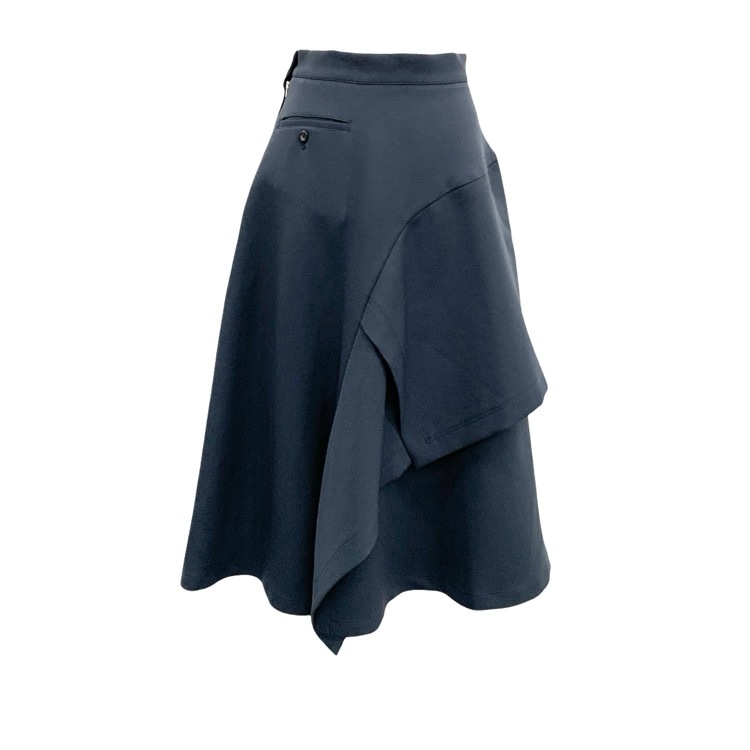 UJOH ウジョー ランダムヘムスカート ネイビー 2 U754-S05-901