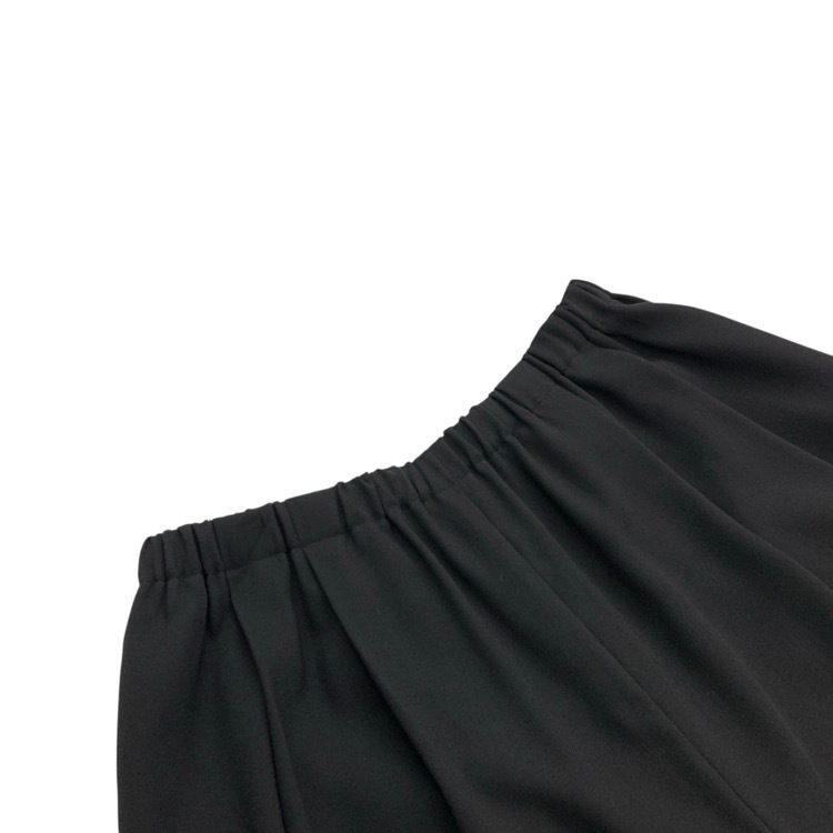 ENFOLD エンフォルド TACK-HEM PANTS タックヘムパンツ バルーンシルエット ブラック 34 300IA231-0671
