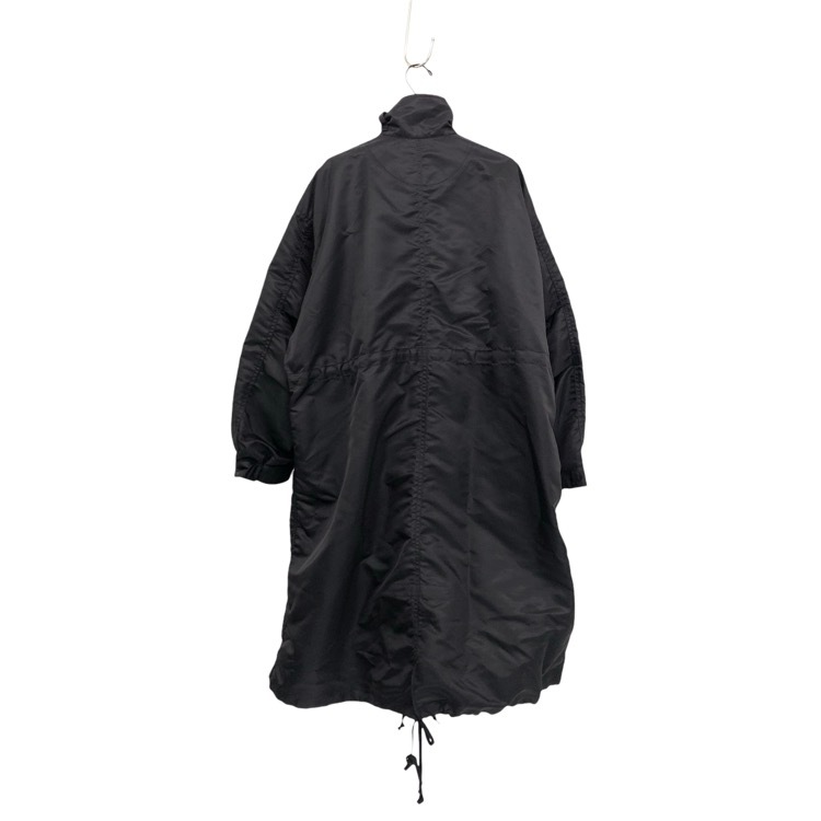 2026SS Mame Kurogouchi マメクロゴウチ Nylon Twill 3D Embroidery Mods Coat チューリップ刺繍ナイロンモッズコート ブラック 2 MM26SS-CO053