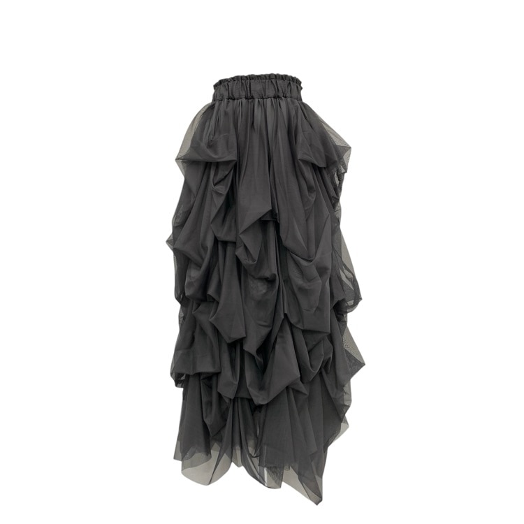 THE TOE ザ・トゥー Iris Tulle Skirt チュールスカート グレー S TT23A0100200221GYS