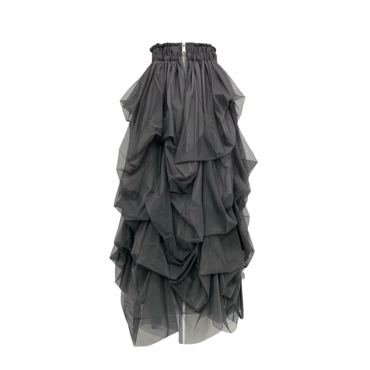 THE TOE ザ・トゥー Iris Tulle Skirt チュールスカート グレー S TT23A0100200221GYS