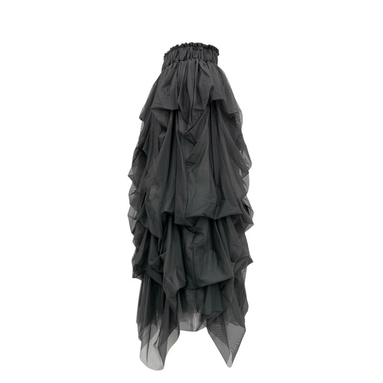 THE TOE ザ・トゥー Iris Tulle Skirt チュールスカート グレー S TT23A0100200221GYS