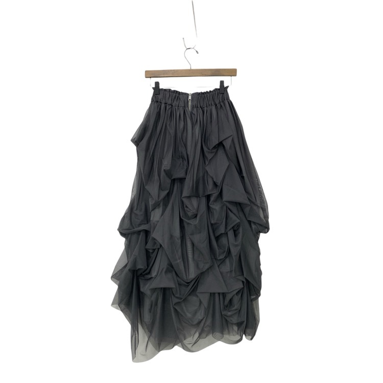 THE TOE ザ・トゥー Iris Tulle Skirt チュールスカート グレー S TT23A0100200221GYS