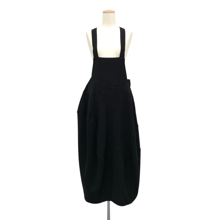 ENFOLD エンフォルド JUMPER-SKIRT ジャンパースカート ワンピース ブラック 36 300HA831-1690