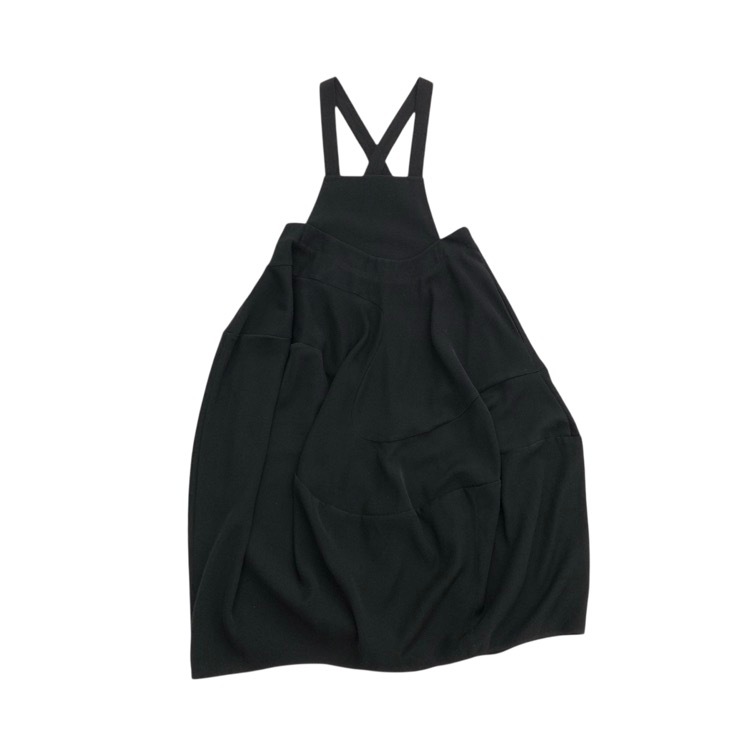 ENFOLD エンフォルド JUMPER-SKIRT ジャンパースカート ワンピース ブラック 36 300HA831-1690