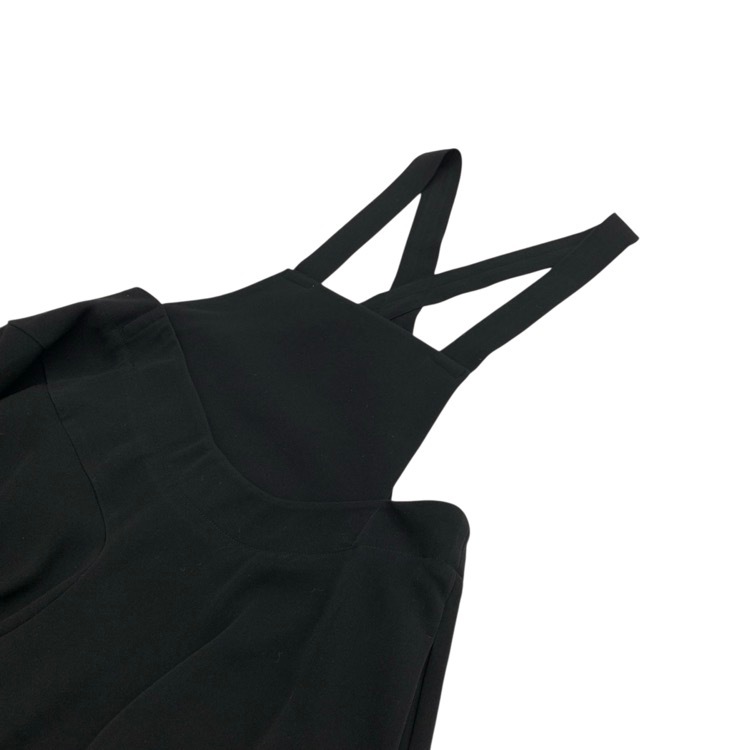 ENFOLD エンフォルド JUMPER-SKIRT ジャンパースカート ワンピース ブラック 36 300HA831-1690