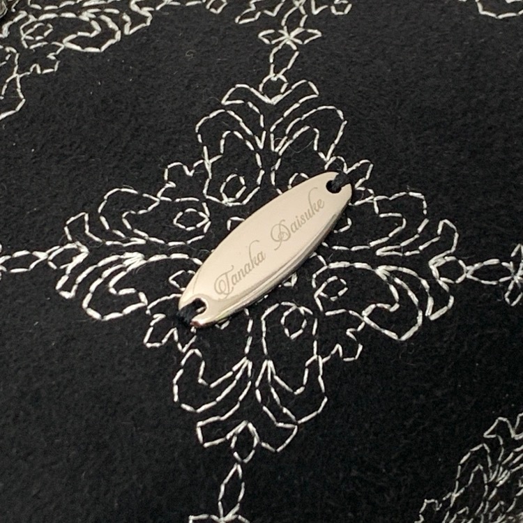Tanaka Daisuke タナカダイスケ mini palace tiles pouch ミニ パレス タイルズ ポーチ ブラック F TD-26SS-AC25