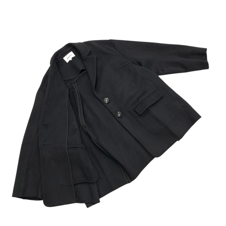 ENFOLD エンフォルド TAILOR JACKET テーラージャケット ウールリバー ブラック 38 300HA130-1660