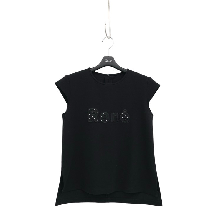 Rene ルネ ロゴカットソー 店舗限定 ブラック 36 6327980