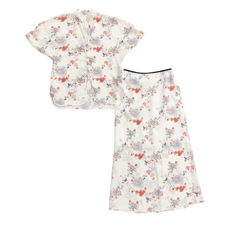 Mame Kurogouchi マメクロゴウチ Flower Printed Blouse/Flower Printed Skirt マルチ 1 MM20PS-SH702/MM20PS-SK703
