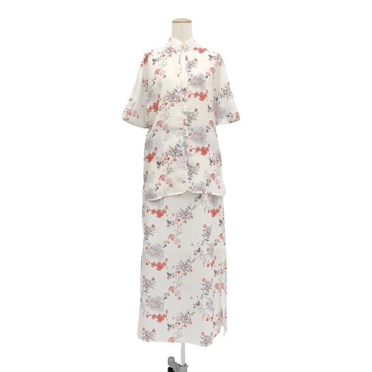 Mame Kurogouchi マメクロゴウチ Flower Printed Blouse/Flower Printed Skirt マルチ 1 MM20PS-SH702/MM20PS-SK703