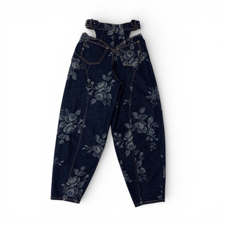 FETICO フェティコ ROSE DENIM HIGH-WAIST JEANS 薔薇デニムハイウエストパンツ マルチ 1 FTC252-0606