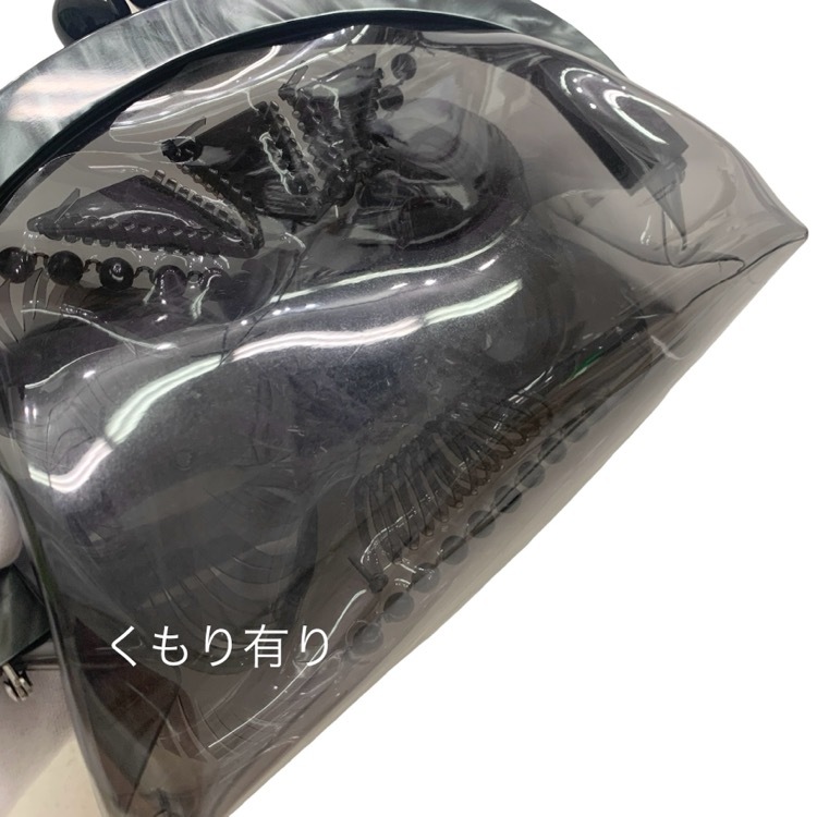 Mame Kurogouchi マメクロゴウチ Vinyl Chloride GAMAGUCHI Clutch Bag PVCがま口クラッチバッグ ブラック